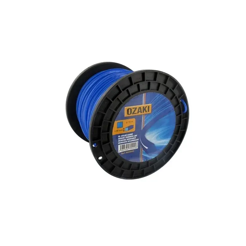 Bobine fil nylon carré OZAKI 180 m diamètre 2,40 mm Quantité Limitée