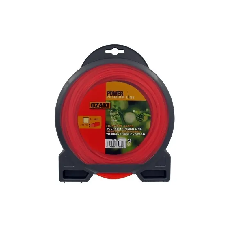 Coque fil nylon carré OZAKI 34 m diamètre 2,40 mm Promotion Saisonnière