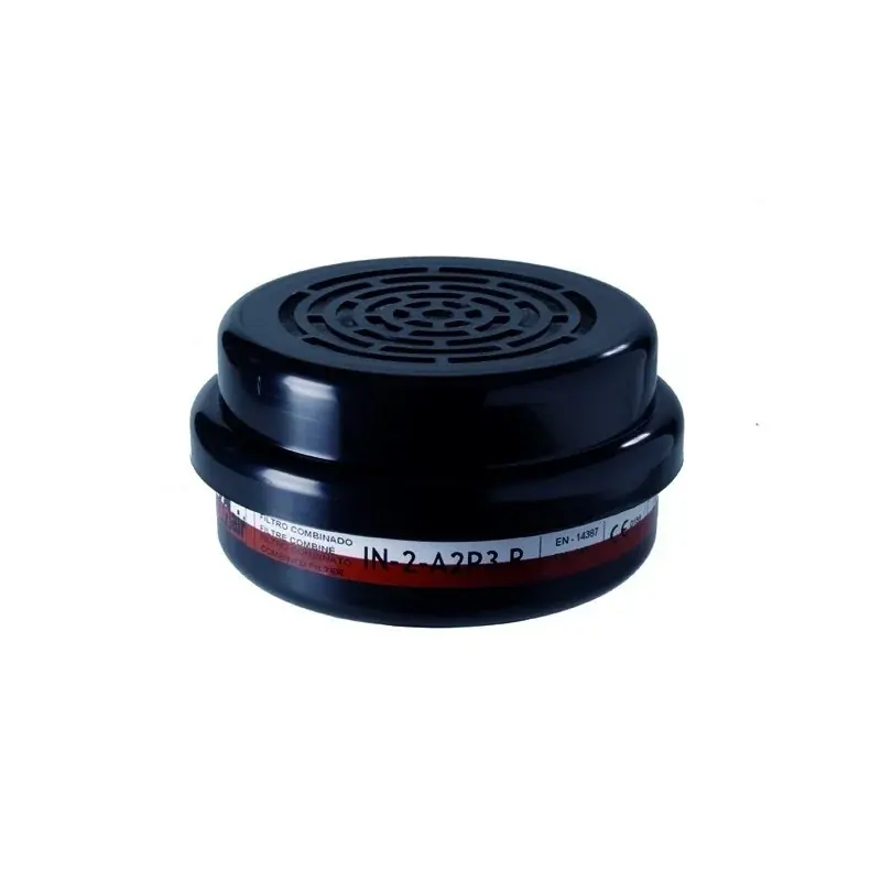 Lot de 4 cartouches filtrantes UNIVERSEL avec fixation à baionettes pour notre masque DMPRUSF-02 – Norme EN140 Vente Directe