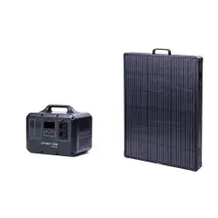 Haute Qualité Pack station énergie portative IZYWATT 1500 + panneau solaire pliant cadré 315W – ORIUM – 39220