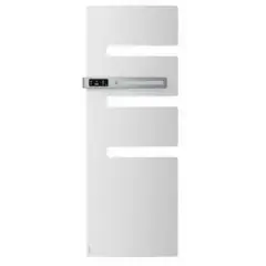 Vente Flash Radiateur sèche-serviettes électrique connecté SERENIS PREMIUM mât à gauche 1000+750W blanc carat – ATLANTIC – 850435