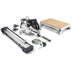 Scie à onglets radiale 1600W KAPEX KS 120 REB-Set-MFT – FESTOOL – 576663 Bon Plan