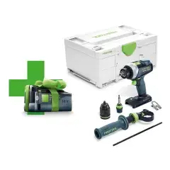 Dernière Chance Perceuse-visseuse 18V QUADRIVE TDC 18/4 I-Basic-5,0 + Systainer SYS3 – FESTOOL – 577052