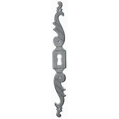 Entrée de clé 1257 fer poli 153x18mm gauche – BOUVET – 1257 P Commander Vite