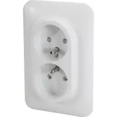 Satisfait Ou Remboursé Double prise de courant 2P+T OVALIS avec terre 250V – SCHNEIDER ELECTRIC – S262089
