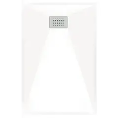 Dernière Chance Receveur rectangulaire blanc extra-plat 4cm 140×100 bonde centrée sur la largeur – KINEDO – RD1157AD