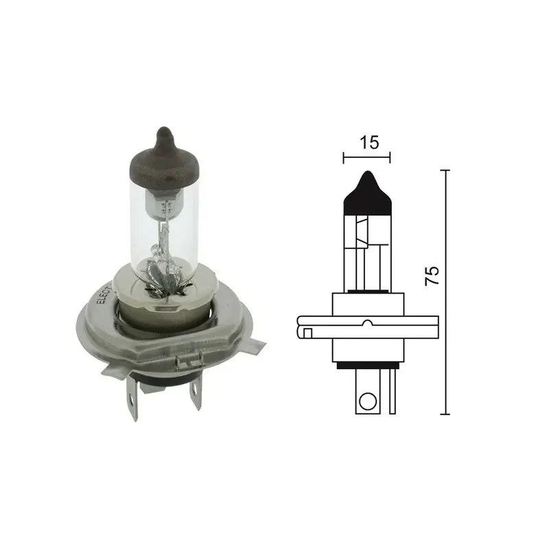 Usine Directe Ampoule halogène H4 UNIVERSELLE 12V – 60/55W