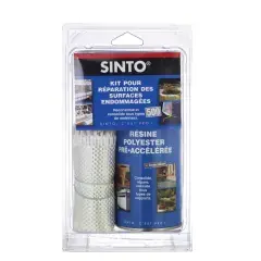 Kit de réparation complet ( résine sans styrène et tissu de verre ) – SINTO – 31150 Produit De Marque