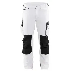 Vente Directe Pantalon peintre en stretch 4D blanc/gris foncé T40L – BLÅKLÄDER – 108916451098C146