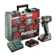 Perceuse-visseuse 18V BS 18 L Set + 2 batteries 2Ah + chargeur + coffret – METABO – 602321870 Nouveauté