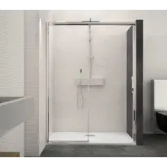 Paroi de douche blanc sans seuil 115-125cm CLASSIC MACAO côté droit – KINEDO – PA647BTNEG Certifié