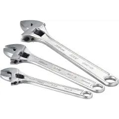 Jeu de 3 clés à molette chromée – SAM OUTILLAGE – 54-CL Prix Bas