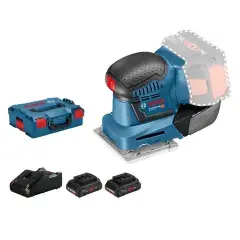 Ponceuse vibrante 18V GSS 18V-10 + 2 batteries Procore 4Ah + chargeur GAL 18V-40 + coffret L-BOXX – BOSCH – 06019D020Q Achat Immédiat