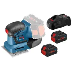 Ponceuse vibrante 18V Bosch GSS 18V-10 + 2 batteries Procore 8Ah + chargeur + coffret L-BOXX – BOSCH – 06019D020H Expédition Rapide