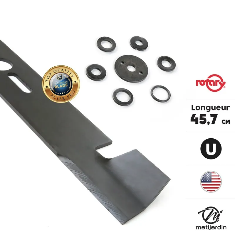 Lame tondeuse universelle soufflante Rotary Premium 45,7 cm Prix Cassé