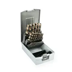 Coffret de 25 forets cobalt 5% de 1 à 13mm – HANGER – 155291 Jusqu&rsquo;à Épuisement Des Stocks