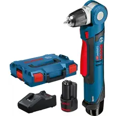 Promotion Perceuse visseuse d‘angle 12V GWB 12V-10 + 2 batteries 3Ah + chargeur + coffret L-BOXX – BOSCH – 0601390909Y