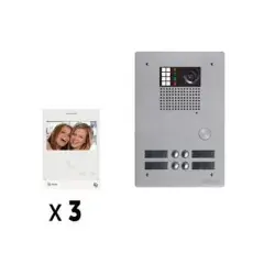Kit vidéo collectif G2P BUS 2 fils 3 appels – BITRON GOLMAR – GKVG2P/203 Nouveauté