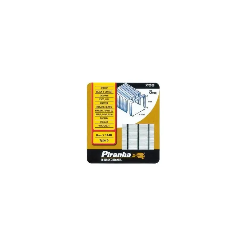 Commander Maintenant Boite de 1440 agrafes 6mm Black & Decker Powershot