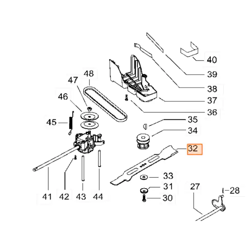 Nouvel Arrivage Lame 51cm pour tondeuses MC CULLOCH M51-150WRPX