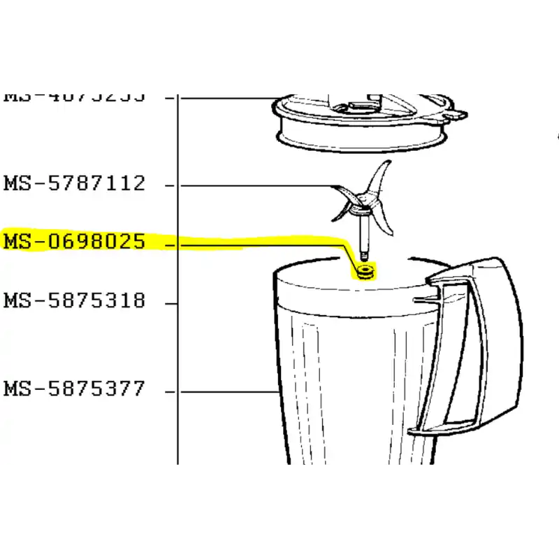Meilleur Choix Joint de couteau de bol blender robots MOULINEX / SEB AL2141