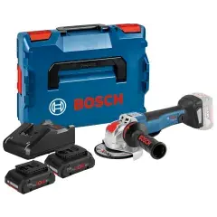 Meuleuse d‘angle 18 V avecXLOCK GWX 18V-10 PC + 2 batteries Procore 4 Ah + chargeur + coffret L-BOXX – BOSCH – 06017B070Q Populaire