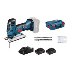 Scie sauteuse 18V GST 18 V-LI S + 2 batteries Procore 4 Ah + chargeur + coffret L-Boxx - BOSCH - 06015A510Q Populaire
