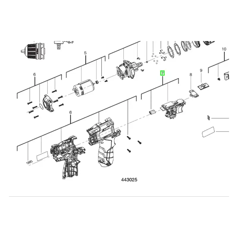 Produit De Marque Interrupteur pour perceuses sans fil AEG BBS12C2