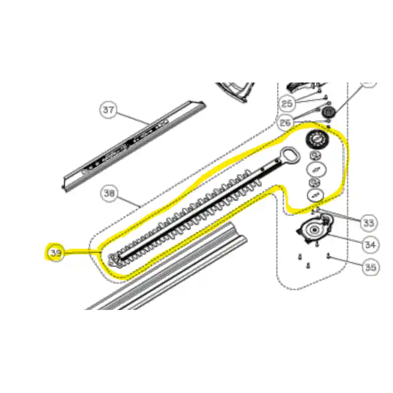 Lame pour taille-haie sur perche RYOBI RPT184515 / OPT1845 Must-Have