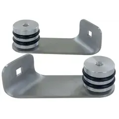 Dernière Chance Paire de pattes fix déportées diamètre 40mm inox 316 satiné – DUVAL – 22-0720-2111