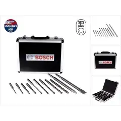 Meilleur Prix Coffret de 11 forets et burins SDS Plus-3 pour marteaux burineurs – BOSCH – 2608579916
