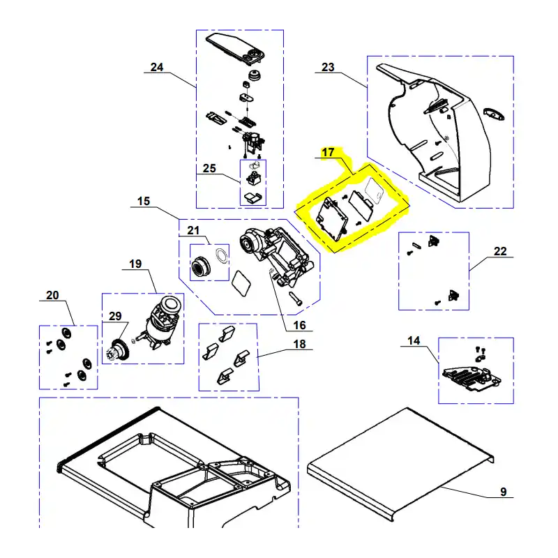 Platine éléctronique pour trancheuse MAGIMIX T190 -11651 Acheter Direct