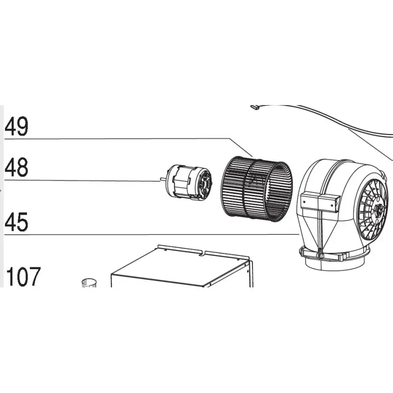 Promotion Moteur Z06002116 hottes AIRLUX AHV68BK, AHV98BK