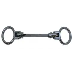Boucle double chromé brillant 7/70mm à trou 1 portée – VACHETTE – 008488 Authentique