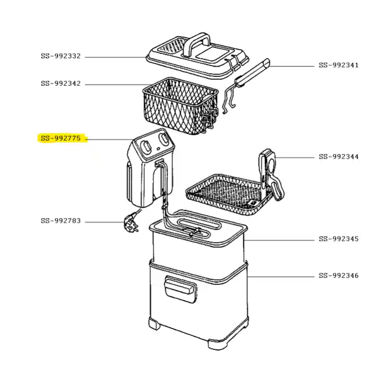 Resistance et boitier de commande friteuse MOULINEX FILTRA PRO Achetez Aujourd&rsquo;hui