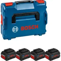 Pack de 4 batteries 18 V Procore 5,5 Ah en coffret L-BOXX – BOSCH – 1600A02A2U Commander Vite