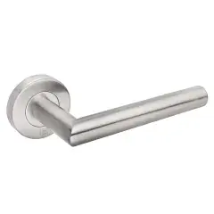 Haute Qualité Béquille double JADE 1394 sur rosace inox brossé – HERACLES – B-INOX-03