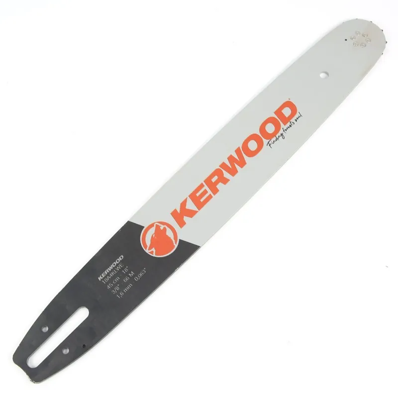 Guide tronçonneuse Kerwood 45 cm 3/8&Prime; 1,6 mm. 66 maillons. 18A4KLWE Remise