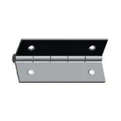 Nouvelle Collection Charnière rectangulaire à nœud roulé en inox modèle 1001 dimension 60x35mm épaisseur 1mm – MONIN – 422830