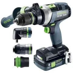 Perceuse-visseuse à percussion 18V QUADRIVE TPC 18/4 5,0/4,0 I-Set/XL + 1 batterie 4Ah + 1 batterie 5Ah + chargeur + Systainer SYS3 – FESTOOL – 577622 Affaire À Saisir