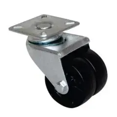 Roue à double galet 50mm à platine carréé pivotante – GUITEL HERVIEU – 861012 Offre Du Jour