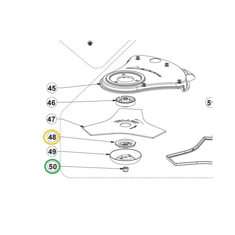 Rondelle débroussailleuses RYOBI RXBC01, RBC18X20B4, RBC18X20B4, OBC1820B Populaire