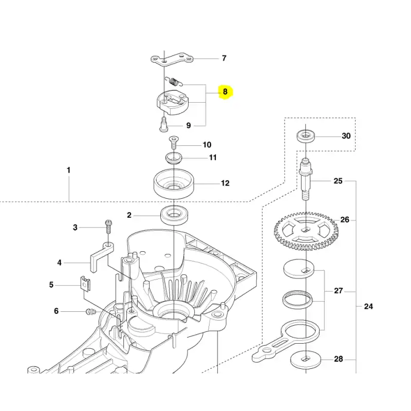Embrayage pour taille haies HUSQVARNA 325 HD75 X-SERIES Certifié