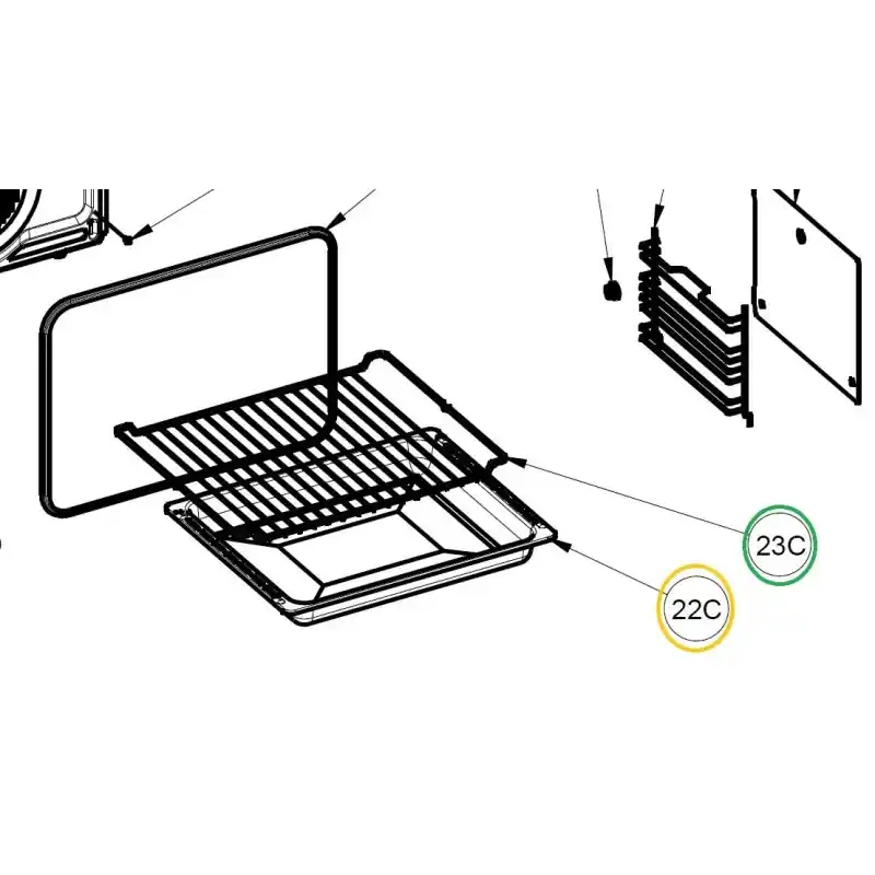 Léche frites Z2409602 cuisinières AIRLUX AFD40BKT, AFD40IXT, AFD40WHT Offre Limitée