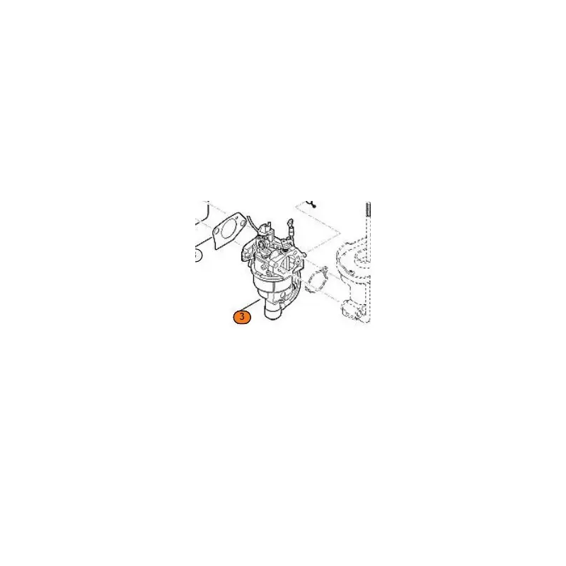 Carburateur pour autoportée Viking à moteur EVC 4000.0 Prix Choc