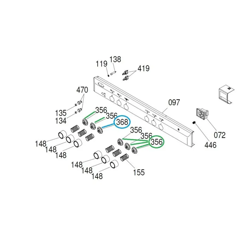 Promotion Manette de réglage Z030Y15 cuisinière GLEM CC902ETR3, CC902ETRN, CC902ETRN