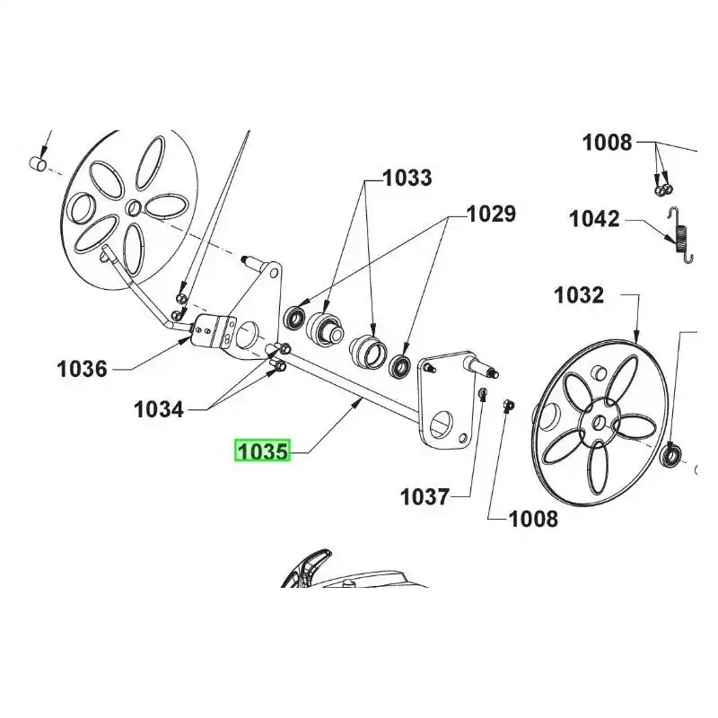 Axe Support de roue tondeuse RYOBI RLM46140, RLM46173, RLM46175S, RLM46175SO Offre Du Jour