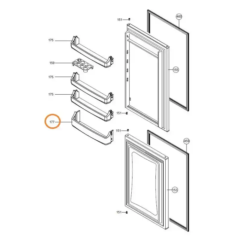 Balconnet porte bouteille combiné AIRLUX ARI301 – ARI1450 Dernier Modèle