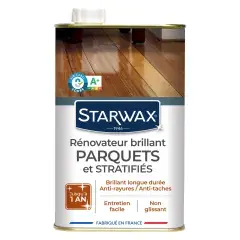 Rénovateur brillant protecteur des parquets cire vitrifié 1L – STARWAX – 993 Offre Spéciale