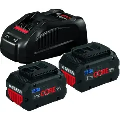 Pack de 2 batteries 18V Procore 5,5Ah + chargeur rapide – BOSCH – 1600A0214C Paiement Sécurisé